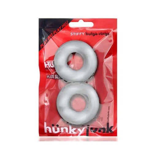 Oxballs Stiffy 2-pack Bulge Cockrings Silicone Tpr Clear Ice | SexToy.com