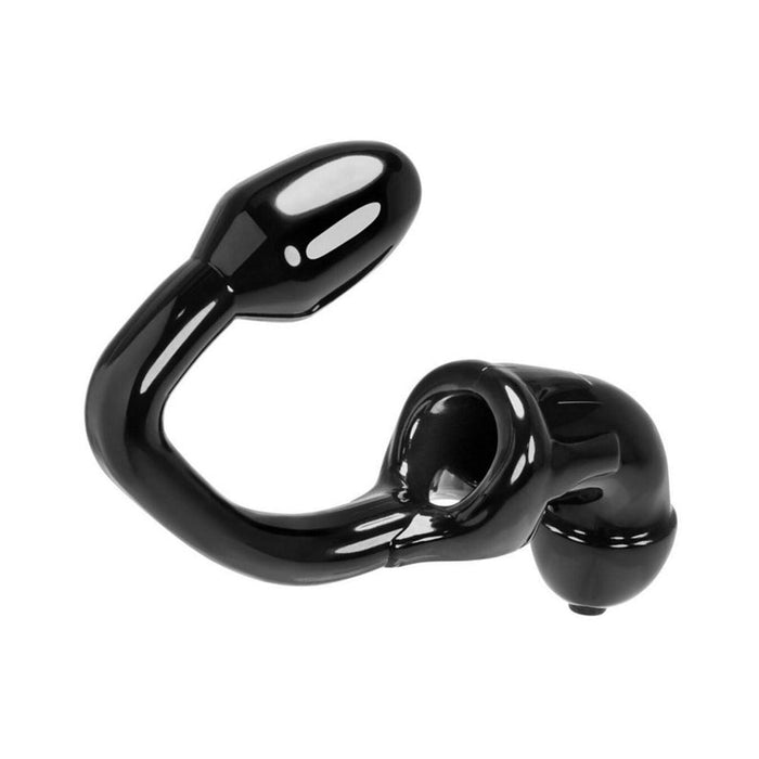 Oxballs Tailpipe, Chastity Cock-lock And Attacehd Buttplug, Black | SexToy.com