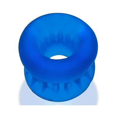 Blue Oxballs Ultracore Core ballstretcher with textured grip and hollow center design.