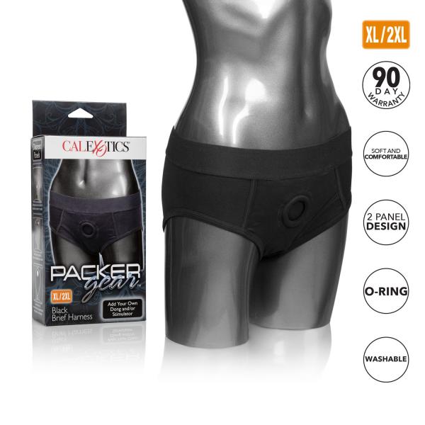 Packer Gear Black Brief Harness XL/2XL | SexToy.com