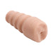 Beige Palm Pal Natural Ass Masturbator by Doc Johnson made from soft, realistic TPR material with textured exterior.