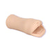 Beige Palm Pal UR3 mouth masturbator made from soft, realistic material with an open mouth design on white background.
