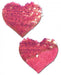 Pastease Color Changing Flip Sequins Heart Pink O/S | SexToy.com
