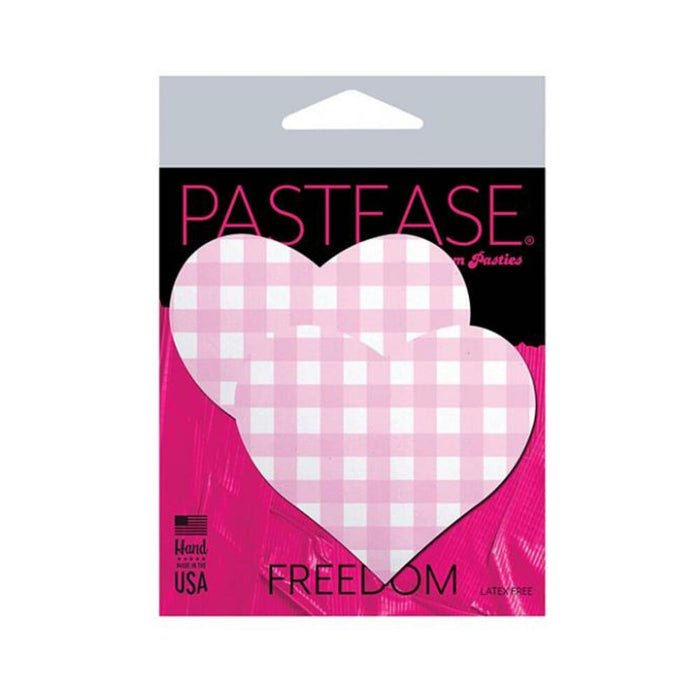 Pastease Premium Gingham Heart - Pink O/s - SexToy.com