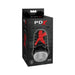 PDX Elite Air-tight Stroker in frosted black packaging with red logo and product image on front.