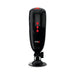 Black PDX ELITE Dirty Talk Starter Stroker with red control buttons and adjustable suction cup base for hands-free use.