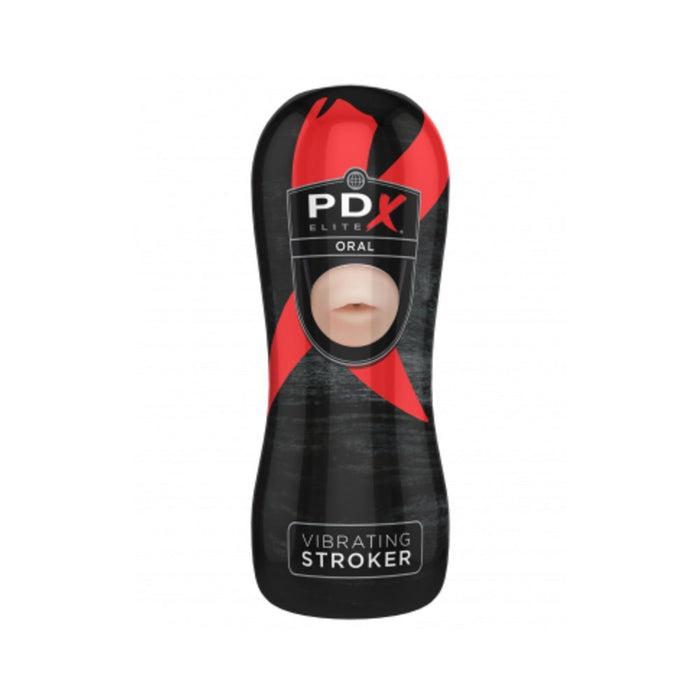 PDX ELITE Vibrating Stroker Oral | SexToy.com