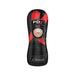 PDX ELITE Vibrating Stroker Oral in black and red packaging with a realistic oral opening design.