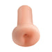 Compact realistic pleasure toy in flesh tone with discreet design for intimate use.