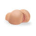 Realistic mini torso adult toy in flesh tone with multiple entry points, made from soft thermoplastic rubber.