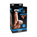 Packaging of PDX Male Reach Around Stroker showing realistic lifelike design with dual-function anal stroker and textured grip.