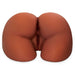 Life-size brown PDX Plus Perfect Ass XL realistic masturbation toy with detailed curves and dual openings.