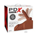 PDX Plus Perfect Ride Life-Size Dildo And Masturbator Brown | SexToy.com