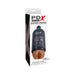 PDX Plus Shower Therapy Soothing Scrub discreet stroker in tan with realistic sleeve in shampoo bottle packaging.