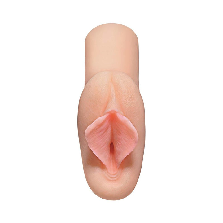 PDX Plus XTC Stroker Light pocket sleeve in lifelike skin tone with detailed, realistic texture and soft pink inner folds.