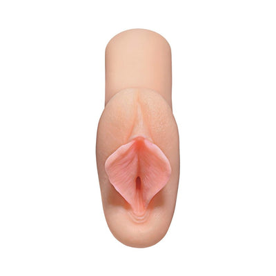PDX Plus XTC Stroker Light pocket sleeve in lifelike skin tone with detailed, realistic texture and soft pink inner folds.