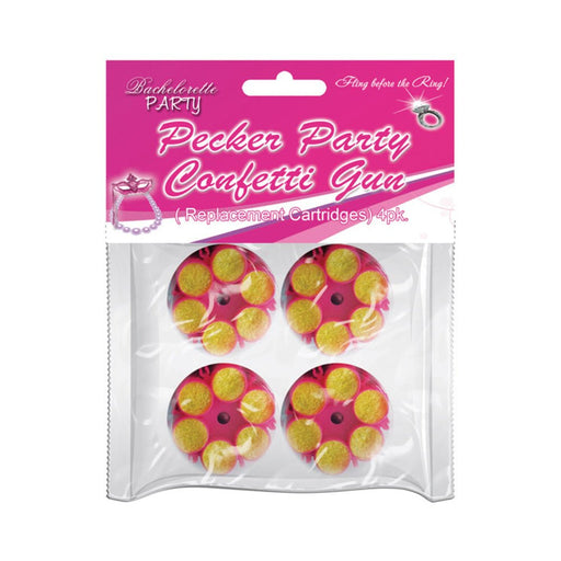 Pecker Party Confetti Gun Refill Cartridges 4 Pack | SexToy.com