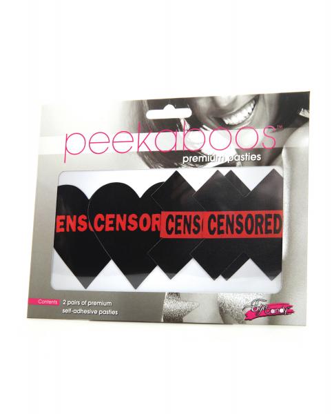 Peekaboos Censored Hearts & X - Pack Of 2 | SexToy.com