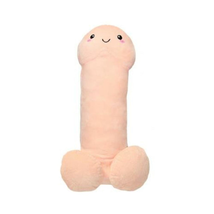 Soft 24-inch plush toy with a smiling face in light peach color, designed as a playful novelty gift.