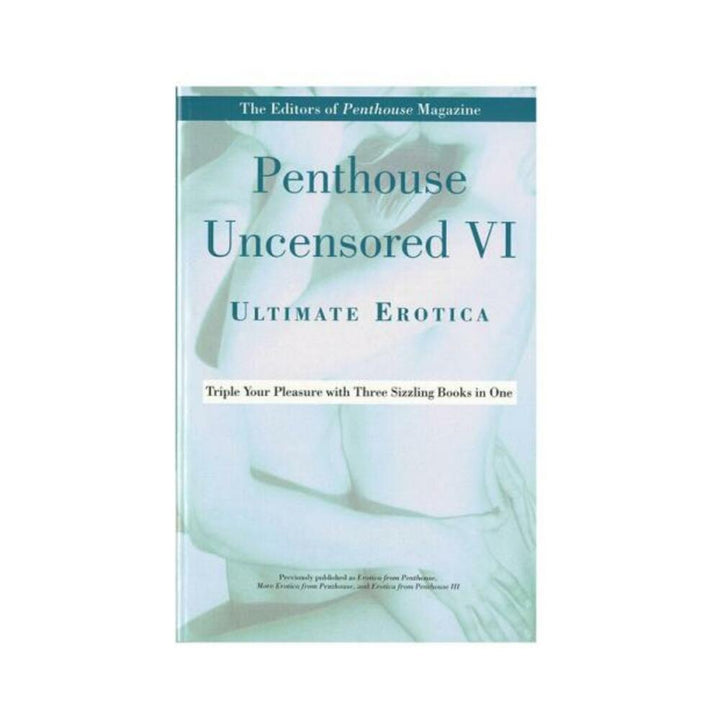 Cover of Penthouse Uncensored VI Ultimate Erotica book featuring a soft-focus image of an embracing couple.