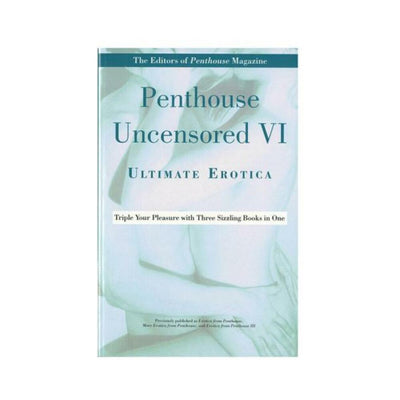 Cover of Penthouse Uncensored VI Ultimate Erotica book featuring a soft-focus image of an embracing couple.