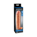Packaging of a 2-inch extension with ball strap in lifelike skin tone, designed to enhance size and stamina.