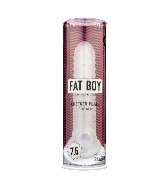 Perfect Fit Fat Boy Checker Box Sheath 7.5in Clear | SexToy.com