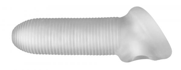 Clear Perfect Fit Fat Boy Micro Ribbed Sheath 5.5 inch with textured surface and closed tip design
