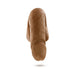 Vanilla beige 5-inch realistic packer dildo with textured surface for natural appearance and comfort.
