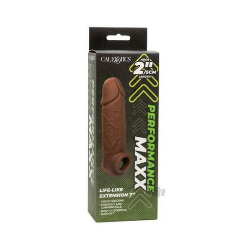 Performance Maxx Life-like Extension 7in Brown - SexToy.com