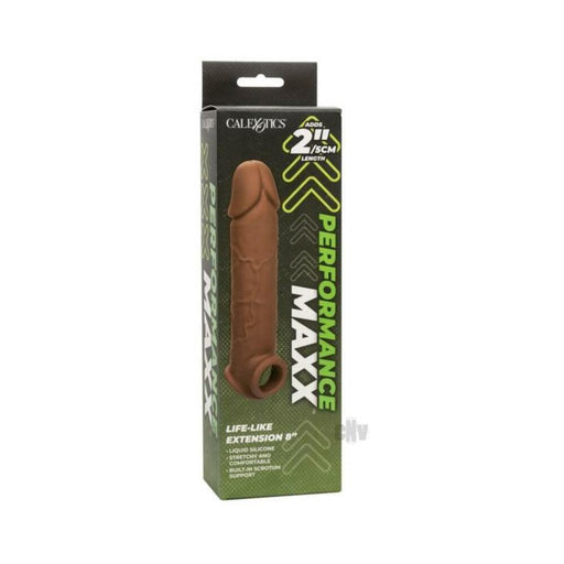 Performance Maxx Life-like Extension 8in Brown - SexToy.com
