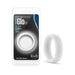 Performance Silicone Glo Pro Cock Ring in white, shown with packaging highlighting its soft, stretchy silicone design.