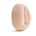 Beige universal pump sleeve with realistic vaginal design made from soft, body-safe material for enhanced comfort and compatibility.