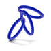 Set of three medium-sized deep blue silicone rings designed for male enhancement and performance.