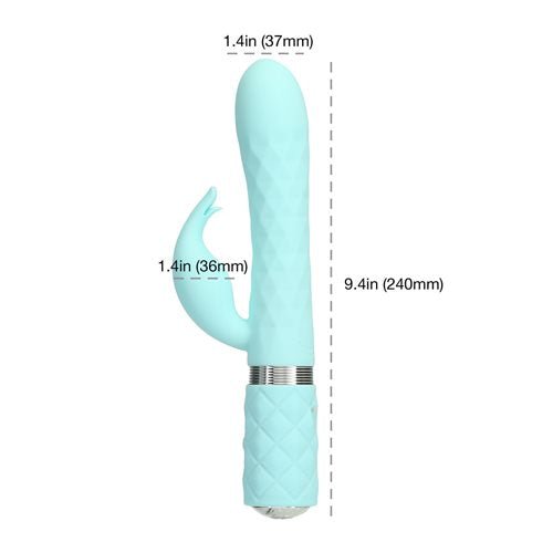 Pillow Talk Lively Dual Stimulator Teal | SexToy.com