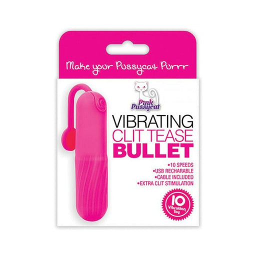 Pink Pussycat Vibrating Clit Tease Bullet Pink | SexToy.com