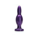 Midnight purple smooth training device with tapered tip and flared base for easy control and comfort.