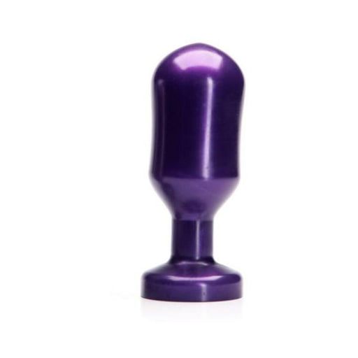 Midnight purple Planet Dildo Keg with a smooth, barreled shape and flared base for secure placement.