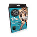 Play With Me Naughty Sexy Lingerie Play Kit box featuring a model in black lace bodystocking and flex-cuffs on a blue patterned background.