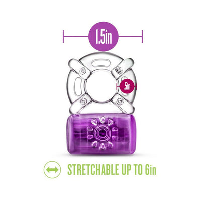 Play With Me - Pleaser Rechargeable C-ring - Purple - SexToy.com