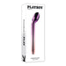 Playboy Afternoon Delight rechargeable G-spot vibrator with a sleek chrome ombre finish in purple and pink tones.