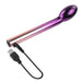 Playboy Afternoon Delight rechargeable G-spot vibrator with ombre purple-pink finish and USB charging cable.