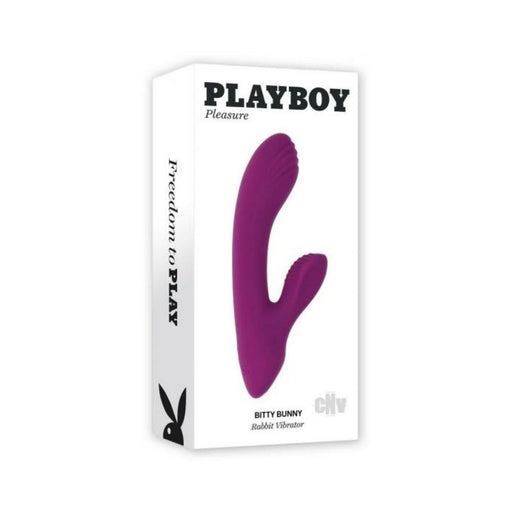 Playboy Bitty Bunny Rechargeable Silicone Mini Rabbit Vibrator Wild Star - SexToy.com