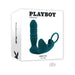 Playboy Bring It On Rechargeable Silicone Thrusting Anal Plug With Vibrating Ball Cradle Deep Teal - SexToy.com