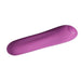 Sleek rechargeable purple silicone bullet vibrator with rounded tip and power button on base.