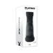 Playboy End Game Rechargeable Stroker in black with control buttons, shown in its white retail packaging.