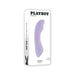 Playboy Euphoria rechargeable silicone G-spot vibrator in opal color with curved design shown in packaging box.