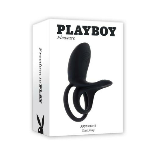 Playboy Just Right Rechargeable Silicone C-ring - SexToy.com
