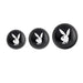 Playboy Pleasure 3 Ways 3-piece Metal Anal Plug Set Hematite - SexToy.com