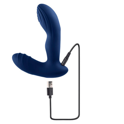 Playboy Pleasure Pleaser Rechargeable Remote Controlled Warming Vibrating Silicone Prostate Massager - SexToy.com